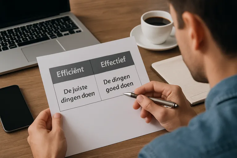 Efficiënt of effectief: zo kies je wat echt resultaat oplevert