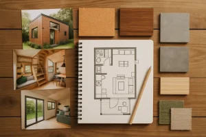 Van inspiratie naar ontwerp: creëer een tiny house moodboard dat jouw stijl en ruimte laat spreken