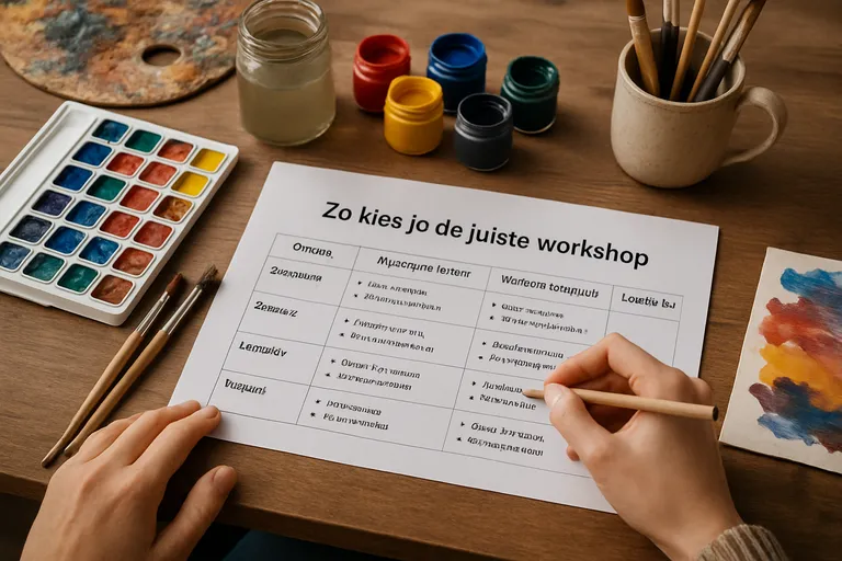 Zo kies je de juiste workshop
