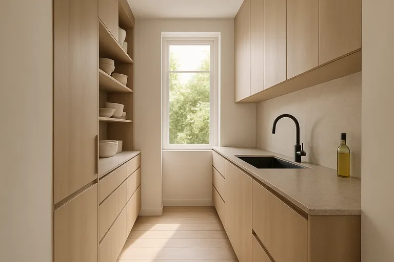 Opbergruimte, licht en materialen