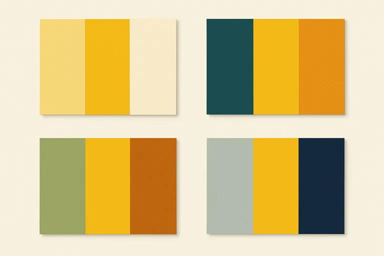 Palettypen en combinaties met geel