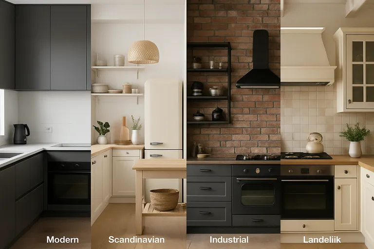 Populaire keukenstijlen met kenmerken