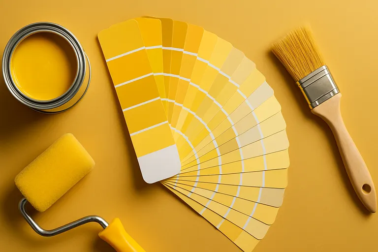 Wat is een geel kleurenpalet